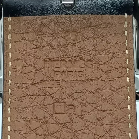 HERMES BELT BLACK LEATHER  430763 - Picture 6 of 10